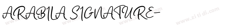 ARABILA SIGNATURE字体转换